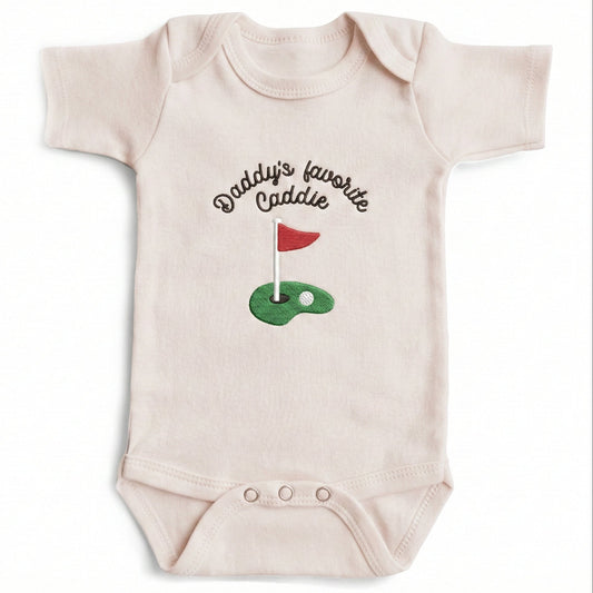 Daddy's Favorite Caddie ONESIES® | Funny Custom Golf Embroidery L249