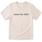 A white t-shirt with the text "aunt for life" printed on it.