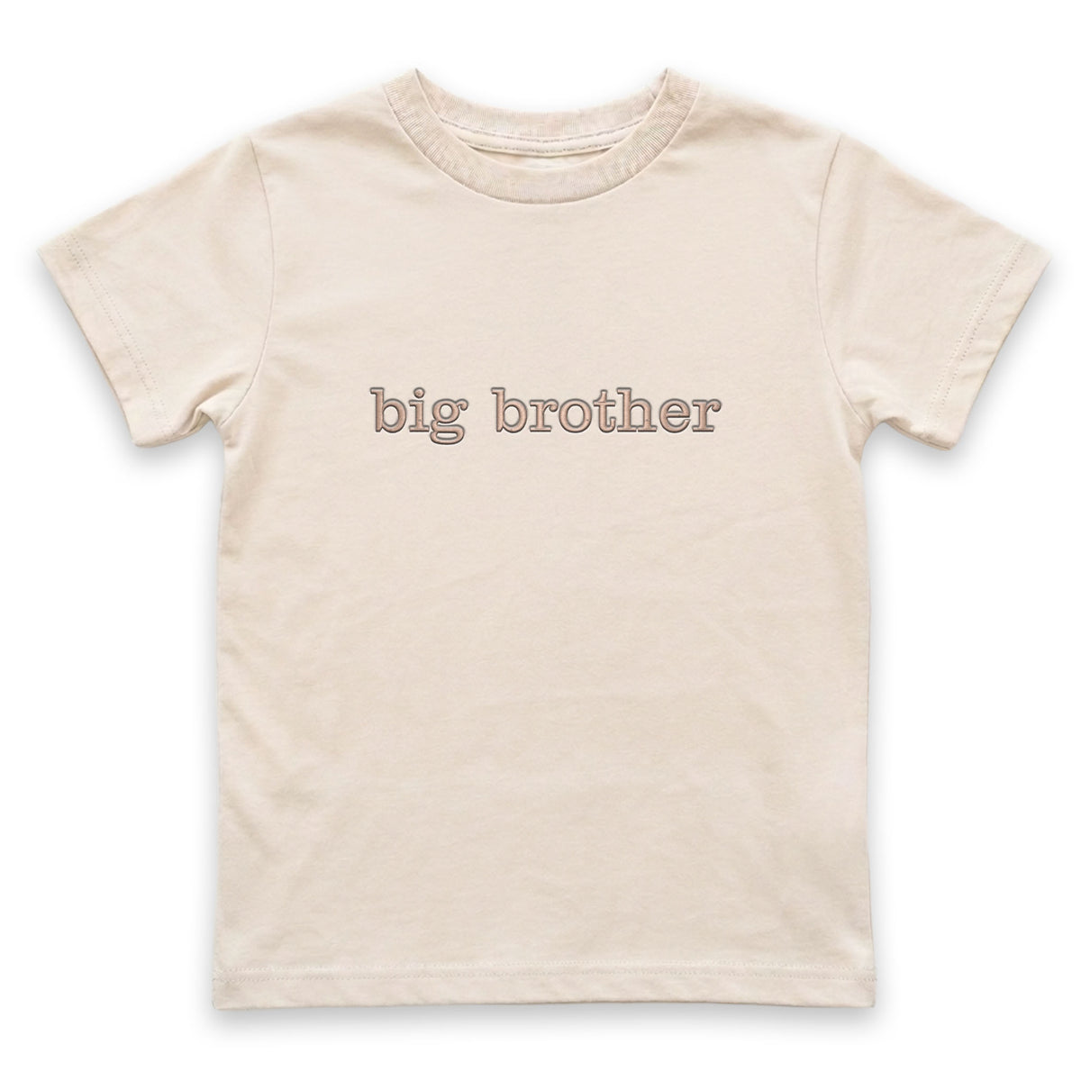 Big Brother Kids' T-shirt | Custom Embroidered Baby Sibling Reveal 824