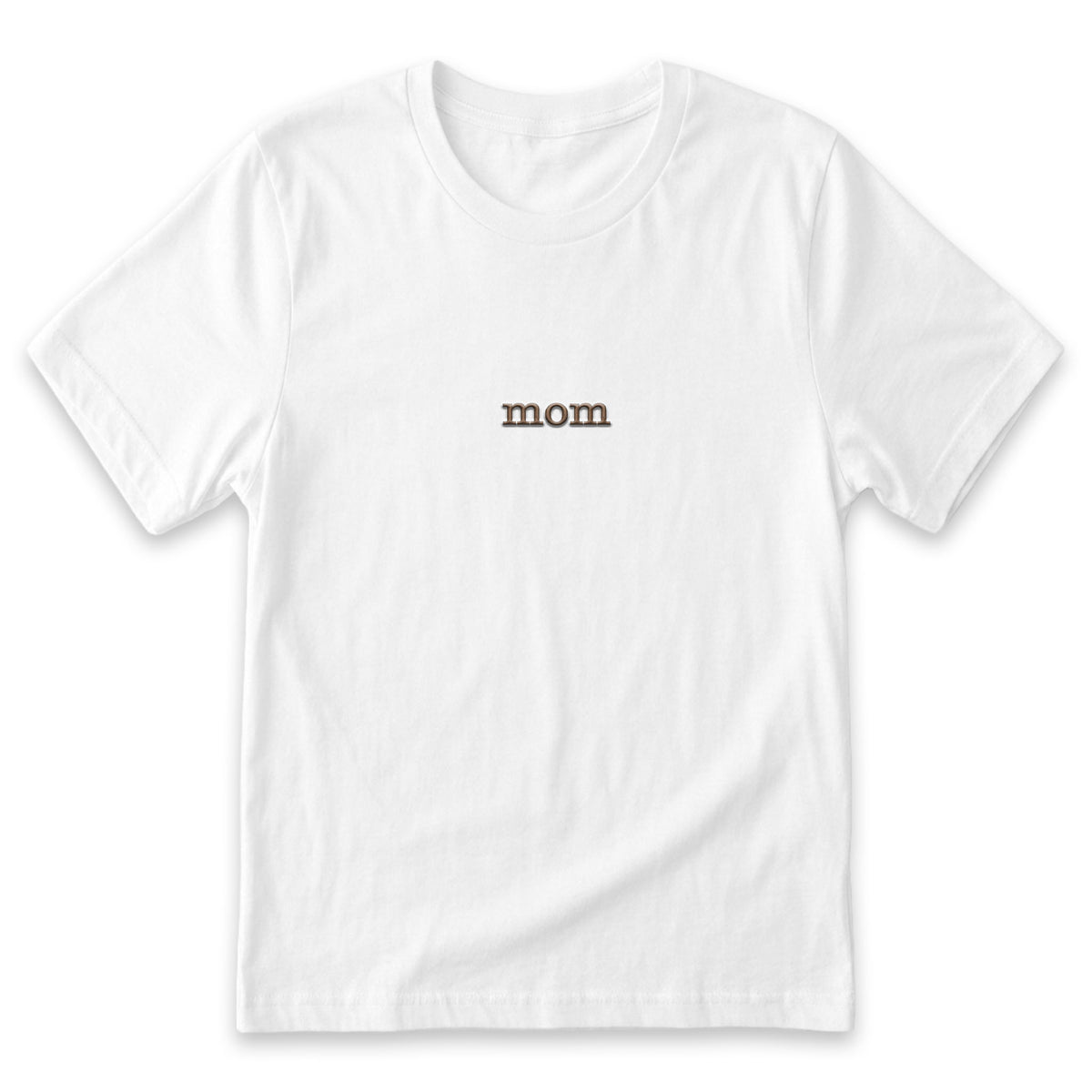 Minimalist Mom T-Shirt | Custom Embroidered Matching Family Tee A24