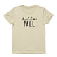 Hello Fall T-Shirt | Custom Embroidered Autumn Aesthetic Top A33
