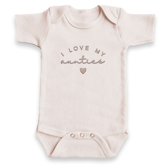 I Love My Aunties ONESIES® | Custom Baby Shower Gift Embroidery AU614