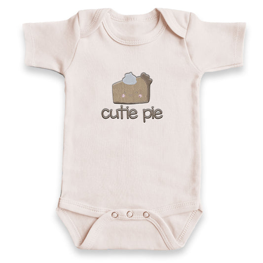 Cutie Pie ONESIES® Bodysuit | Custom Embroidered Baby Announcement E1