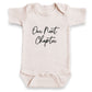 Our Next Chapter ONESIES® Bodysuit | Custom Baby Reveal Embroidery E10