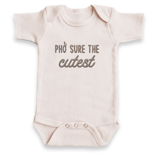 Phở Sure the Cutest ONESIES® Bodysuit | Funny Custom Embroidery E11
