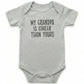 My Grandpa is Cooler Than Yours ONESIES® | Funny Custom Embroidery E15