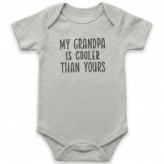 My Grandpa is Cooler Than Yours ONESIES® | Funny Custom Embroidery E15