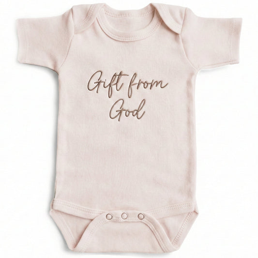Gift from God ONESIES® | Religious Custom Embroidered Baby Bodysuit E17