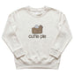 Cutie Pie Kid's Sweater | Cute Custom Embroidered Crewneck E1