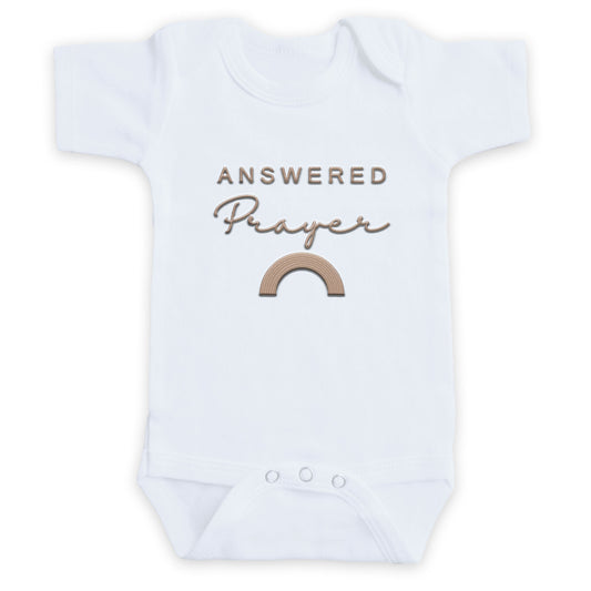 Answered Prayer Rainbow ONESIES® Bodysuit | Custom Embroidery E22