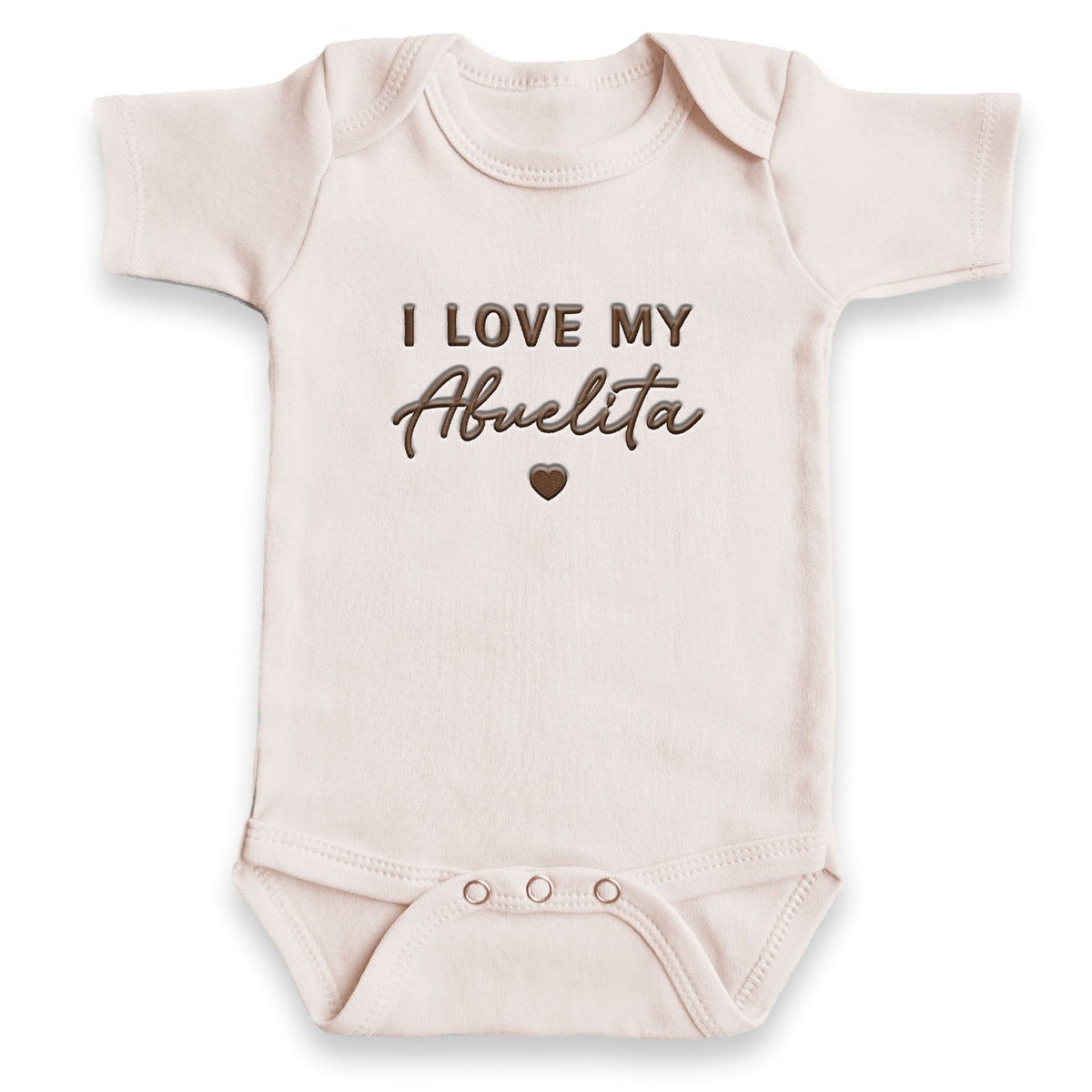 I LOVE MY Abuelita ONESIES® | Custom Embroidered Spanish Bodysuit E34