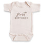 First BIRTHDAY ONESIES® | Cute Custom Embroidered Baby Bodysuit E37