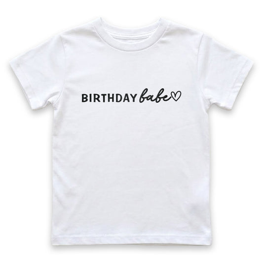 Birthday Babe T-Shirt | Custom Embroidered Toddler & Youth Top E38