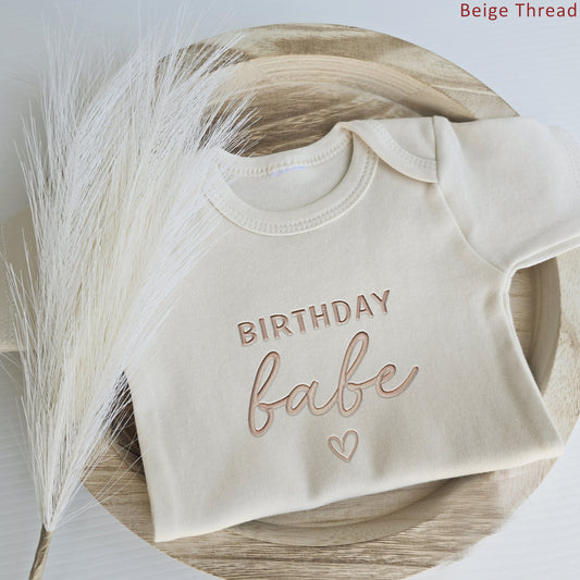 Birthday Babe ONESIES® | Cute Custom Embroidered Baby Gift E39