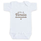 Hola Familia ONESIES® Bodysuit | Custom Pregnancy Reveal Embroidery E3