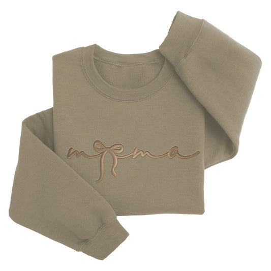 Mama Bow Sweater | Custom Embroidered Mother's Day Gift E49