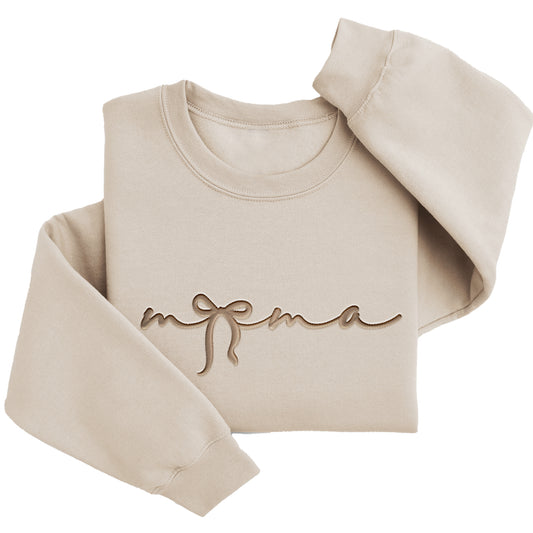 Mama Bow Sweater | Custom Embroidered Mother's Day Gift E49