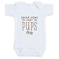 Going Home To Meet My Pups ONESIES® | Custom Newborn Embroidery F45