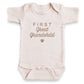 FIRST Great Grandchild ONESIES® | Custom Baby Reveal Embroidery Grandparents 443