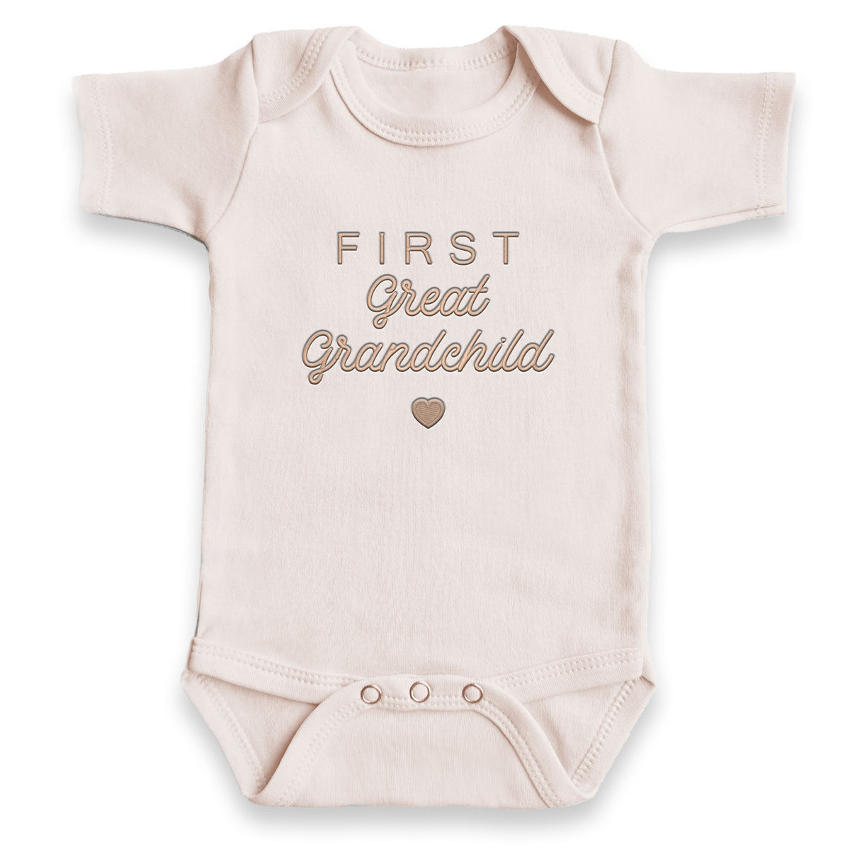 FIRST Great Grandchild ONESIES® | Custom Baby Reveal Embroidery Grandparents 443