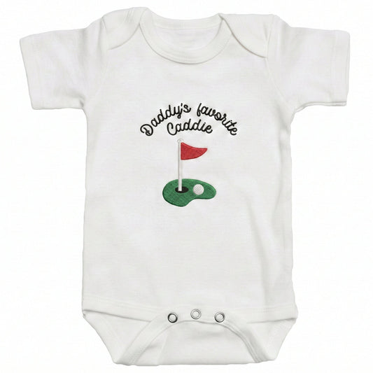 Daddy's Favorite Caddie ONESIES® | Funny Custom Golf Embroidery L249