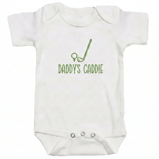 Daddy's Caddie ONESIES® | Custom Embroidered Golfing Baby Bodysuit L285