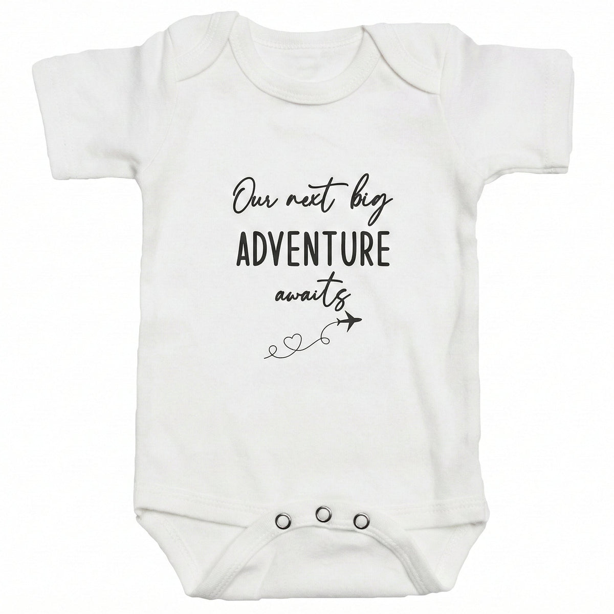 Our Next Adventure Awaits ONESIES® | Embroidered Pregnancy Reveal  E5