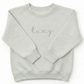 Personalized Name Kids' Sweater | Cute Custom Embroidered Crewneck Z41