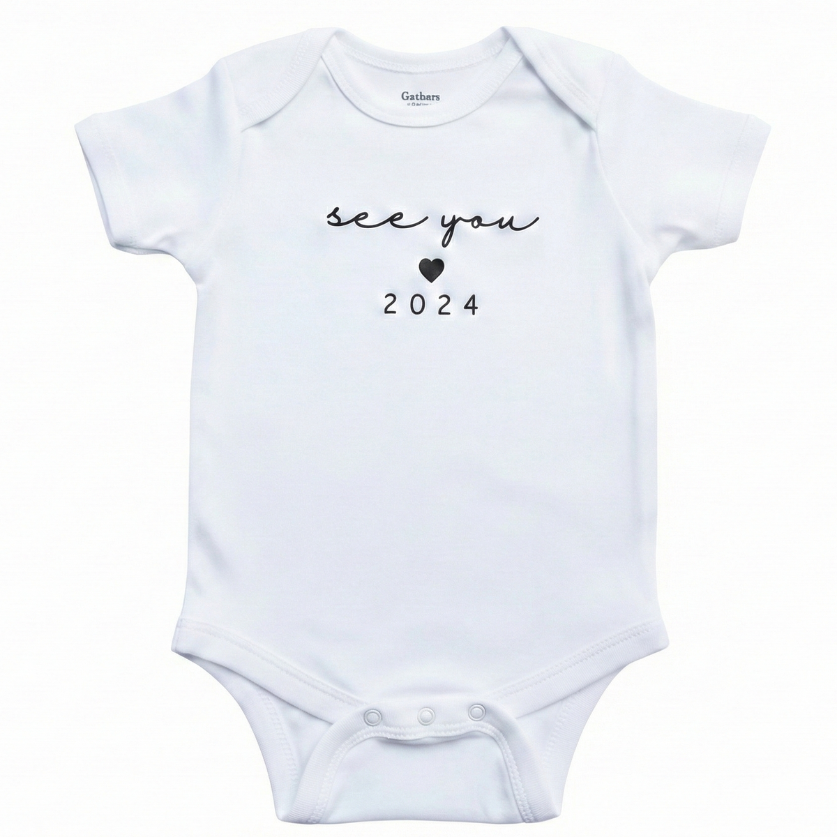 See You in Custom Date ONESIES® | Embroidered Baby Announcement Z45