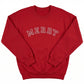 "Merry" Block Letter Christmas Sweater | Jolly Embroidered Jumper H11