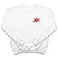 Joy Christmas Sweater | Festive Embroidered Left Chest H21