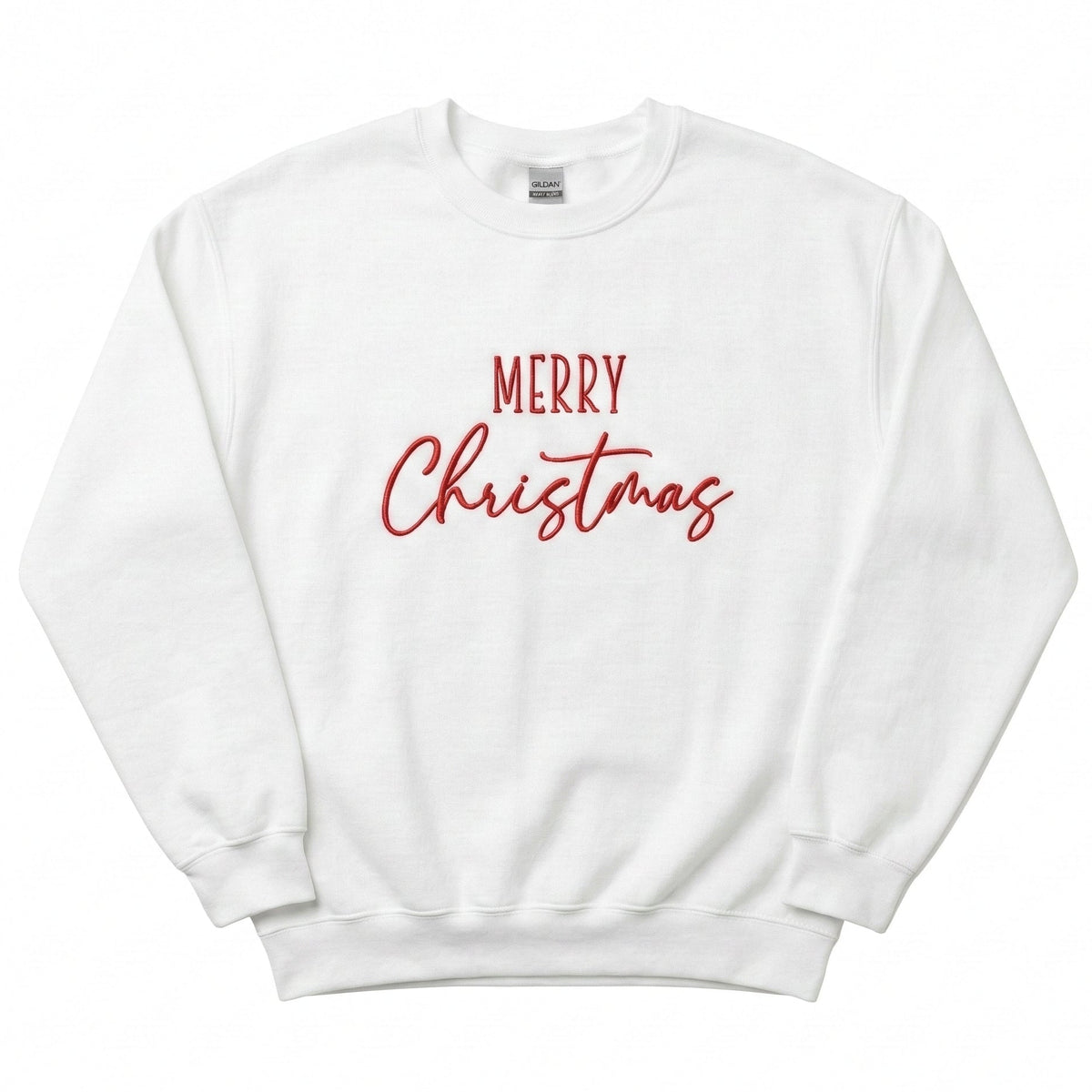 Festive Merry Christmas Sweater | Embroidered Winter Crewneck H30