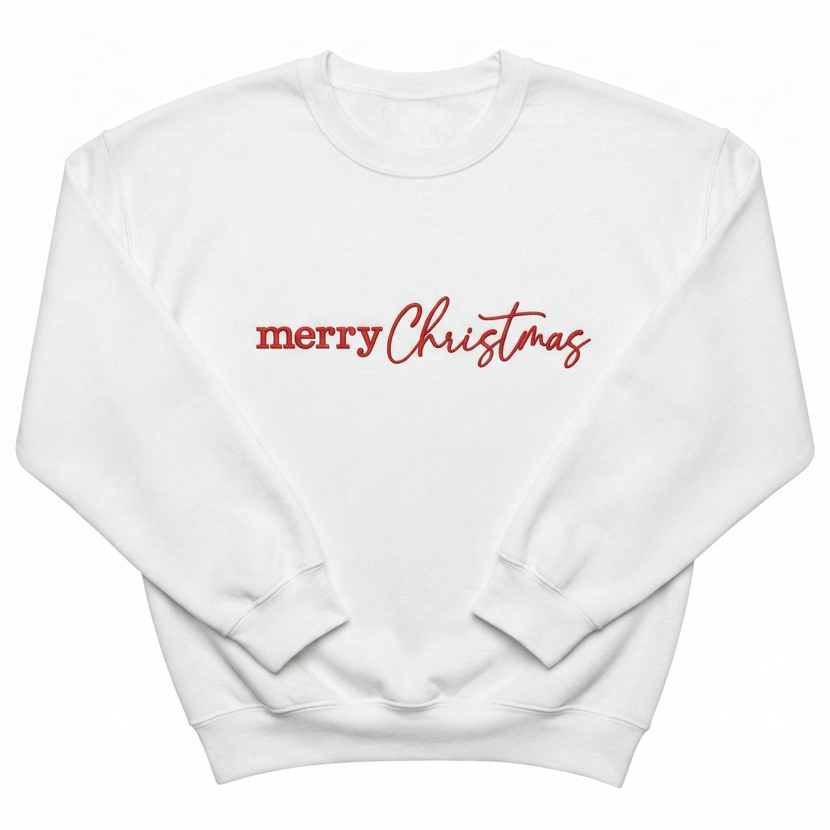 Merry Christmas Holiday Sweater | Festive Embroidered Gift H35