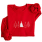 Festive Christmas Trees Sweater | Custom Embroidered Holiday Crewneck H3