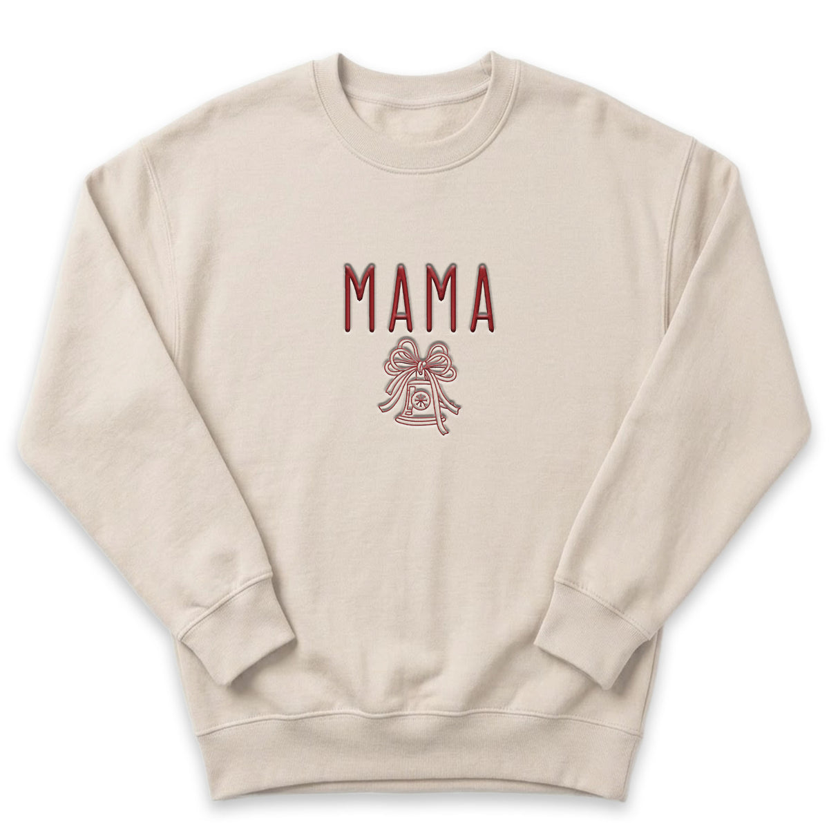 Mama Christmas Bell Sweater | Custom Embroidered Holiday Gift H57