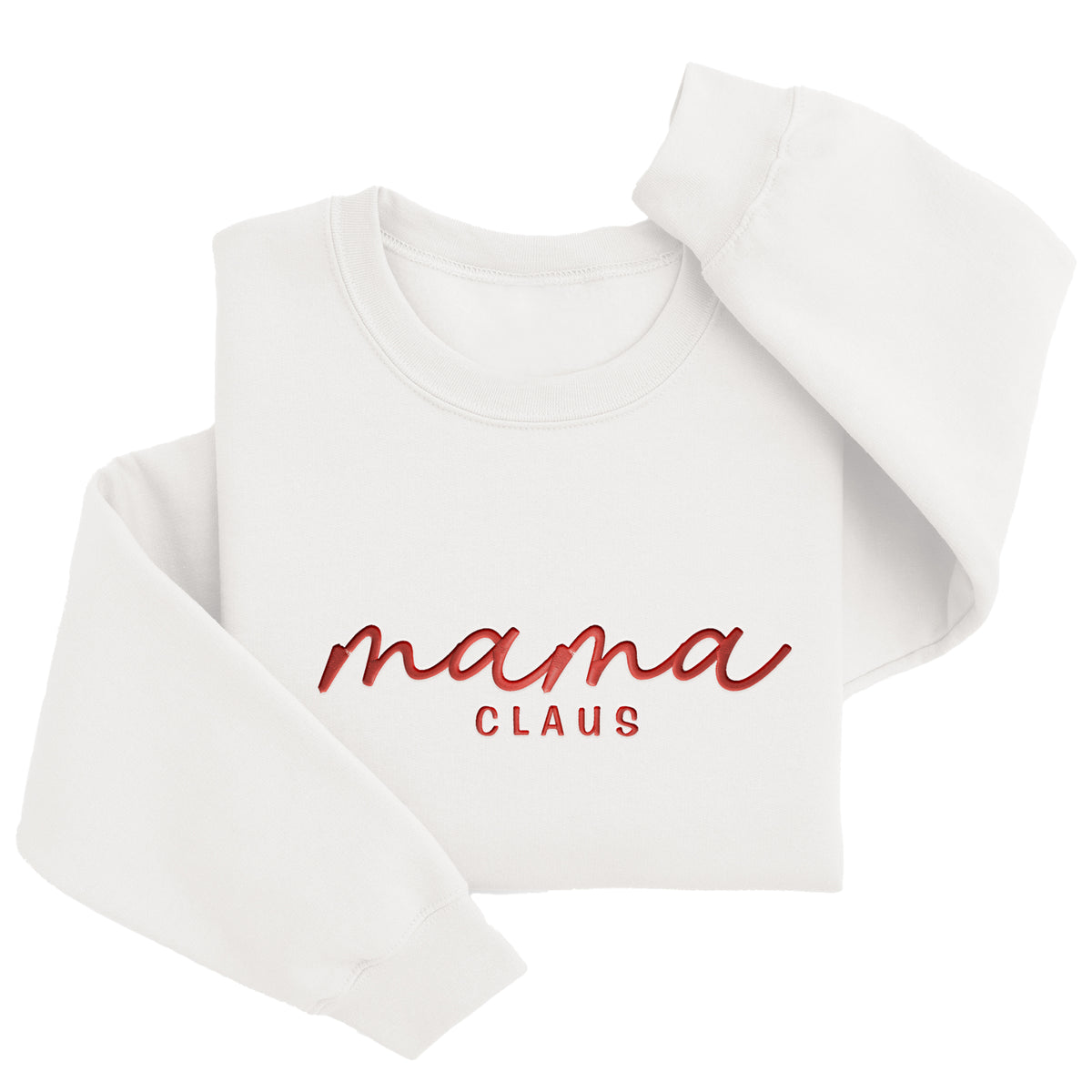 Mama Claus Christmas Sweater | Custom Embroidered Holiday Gift H59
