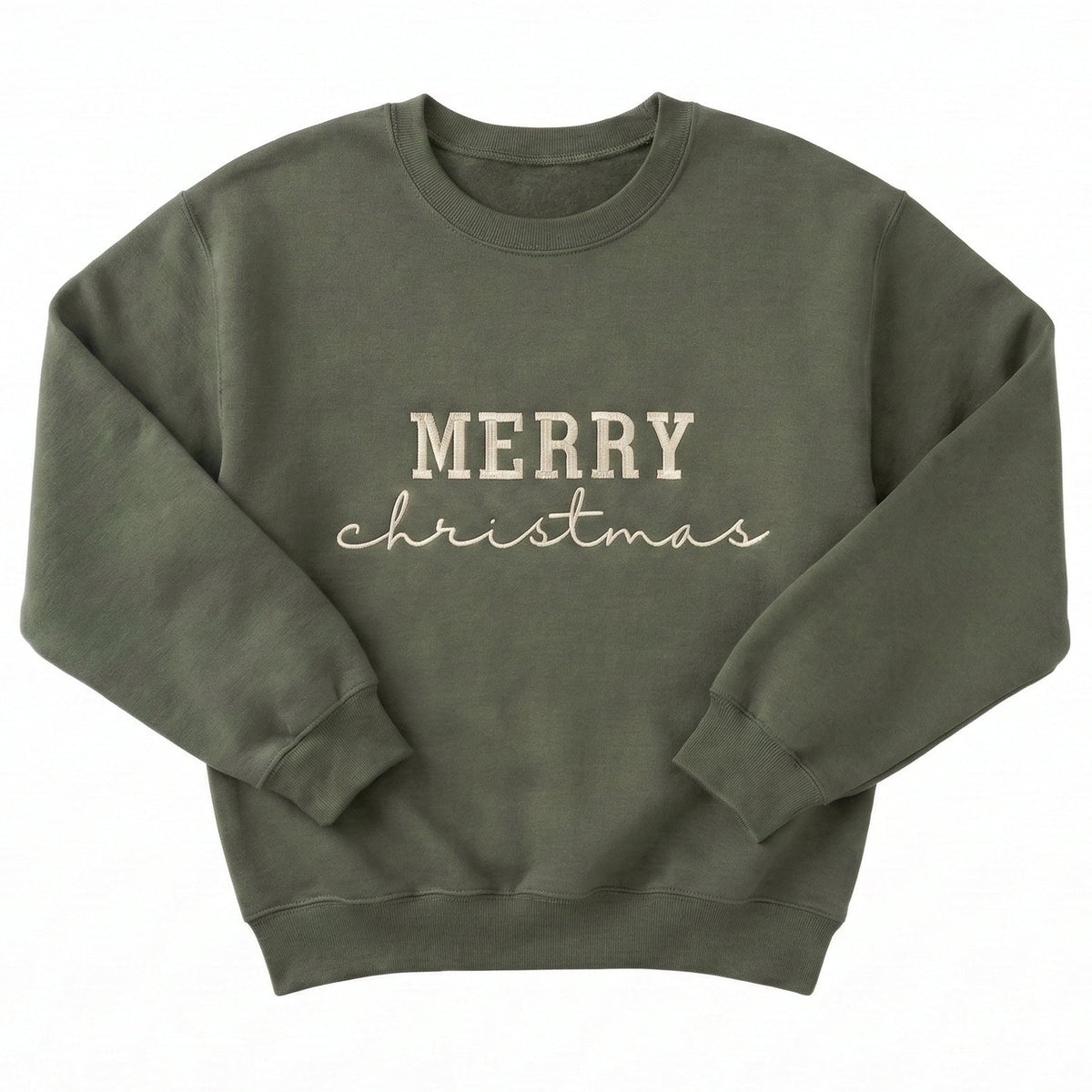 Merry Christmas Holiday Sweater | Festive Embroidered Jumper H63