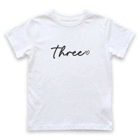 3rd Birthday T-Shirt | Custom Embroidered Toddler & Youth Shirt J17
