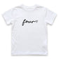 4th Birthday T-Shirt | Custom Embroidered Toddler & Youth Shirt J18