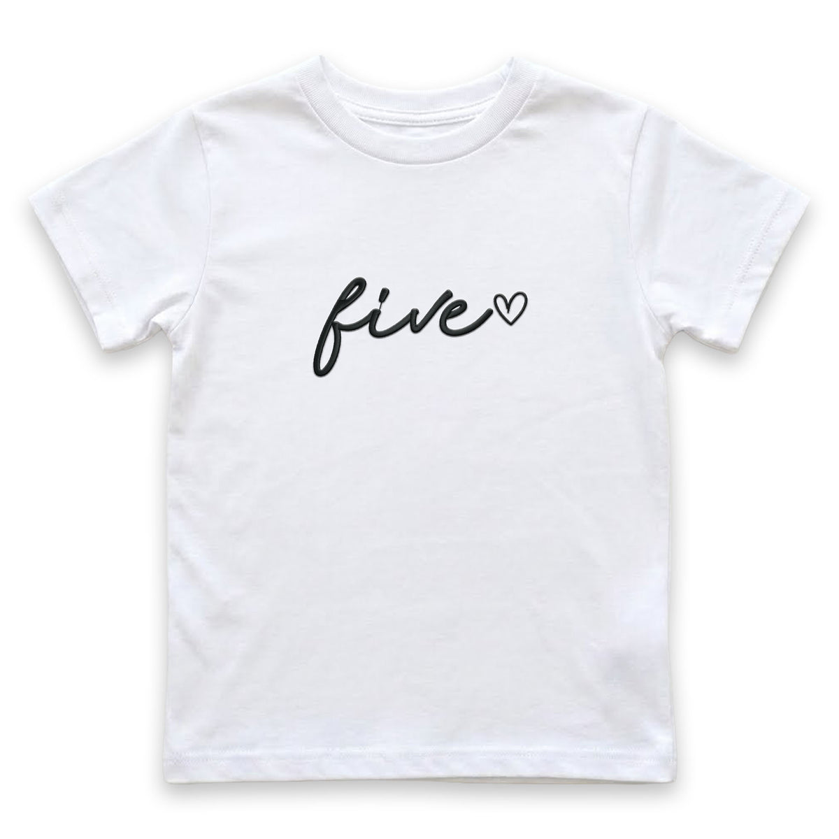 5th Birthday T-Shirt | Custom Embroidered Toddler & Youth Shirt J19