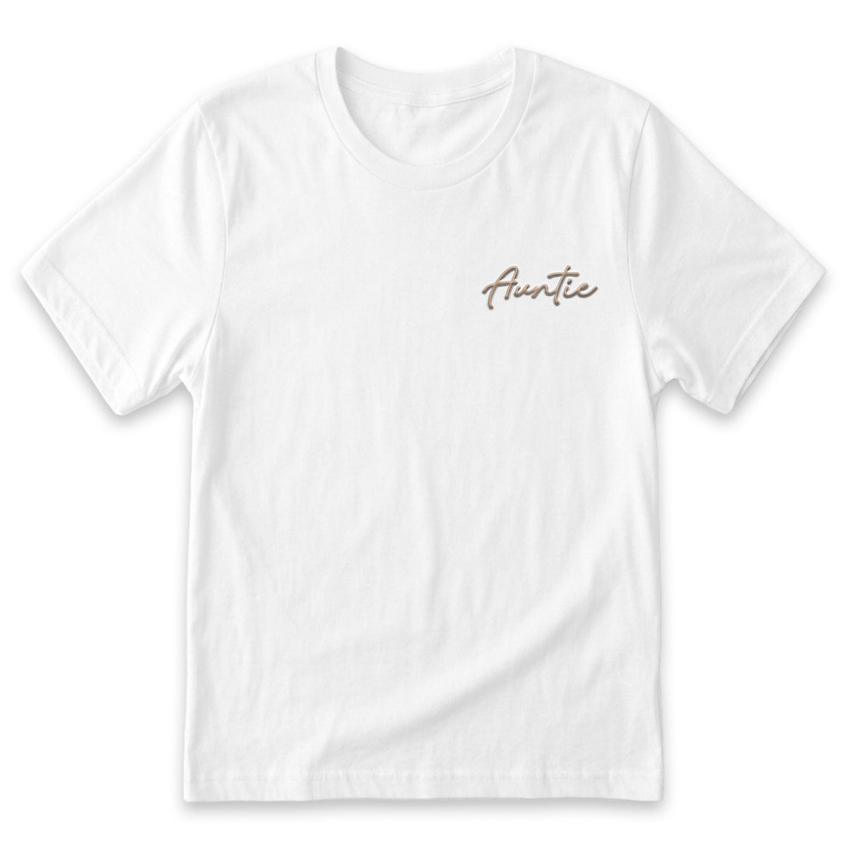 Personalized Auntie T-Shirt | Custom Embroidered Matching Family Tee J1