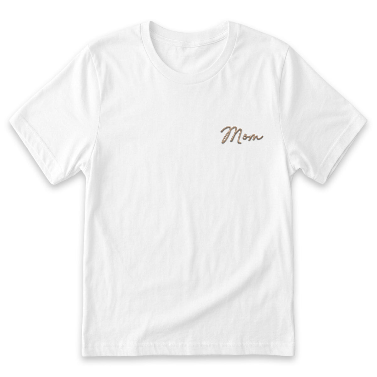 Cursive Mom T-Shirt | Dainty Custom Embroidered Mother's Day Gift J2