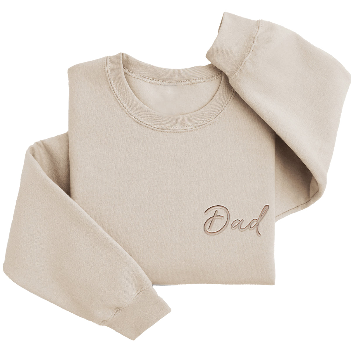 Classic "Dad" Sweater | Custom Embroidered Matching Left Chest J3