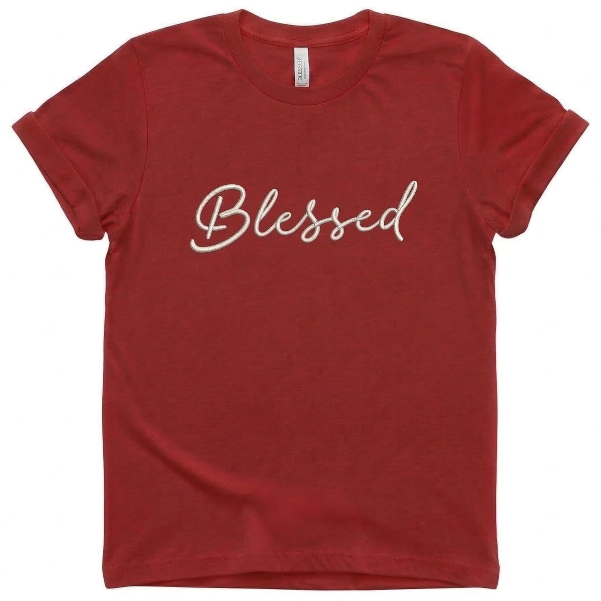 Blessed T-Shirt | Custom Embroidered Religious Cotton Tee J5