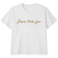 Jesus Loves You T-Shirt | Custom Embroidered Christian Cotton Tee J6