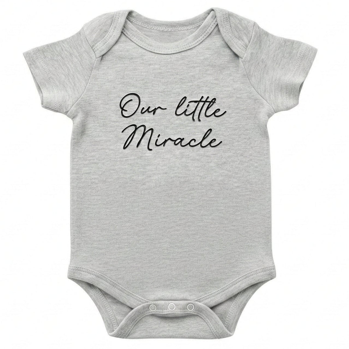 Our Little Miracle ONESIES® | Custom Embroidered Religious Bodysuit J8