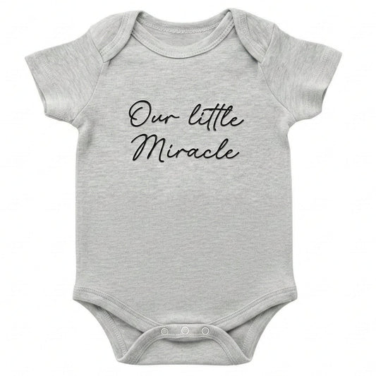 Our Little Miracle ONESIES® | Custom Embroidered Religious Bodysuit J8