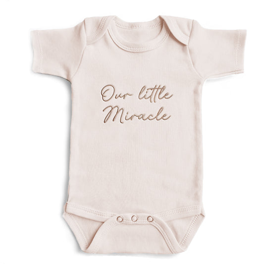Our Little Miracle ONESIES® | Custom Embroidered Religious Bodysuit J8