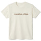 Vacation Vibes T-Shirt | Custom Embroidered Summer Cotton Tee L246