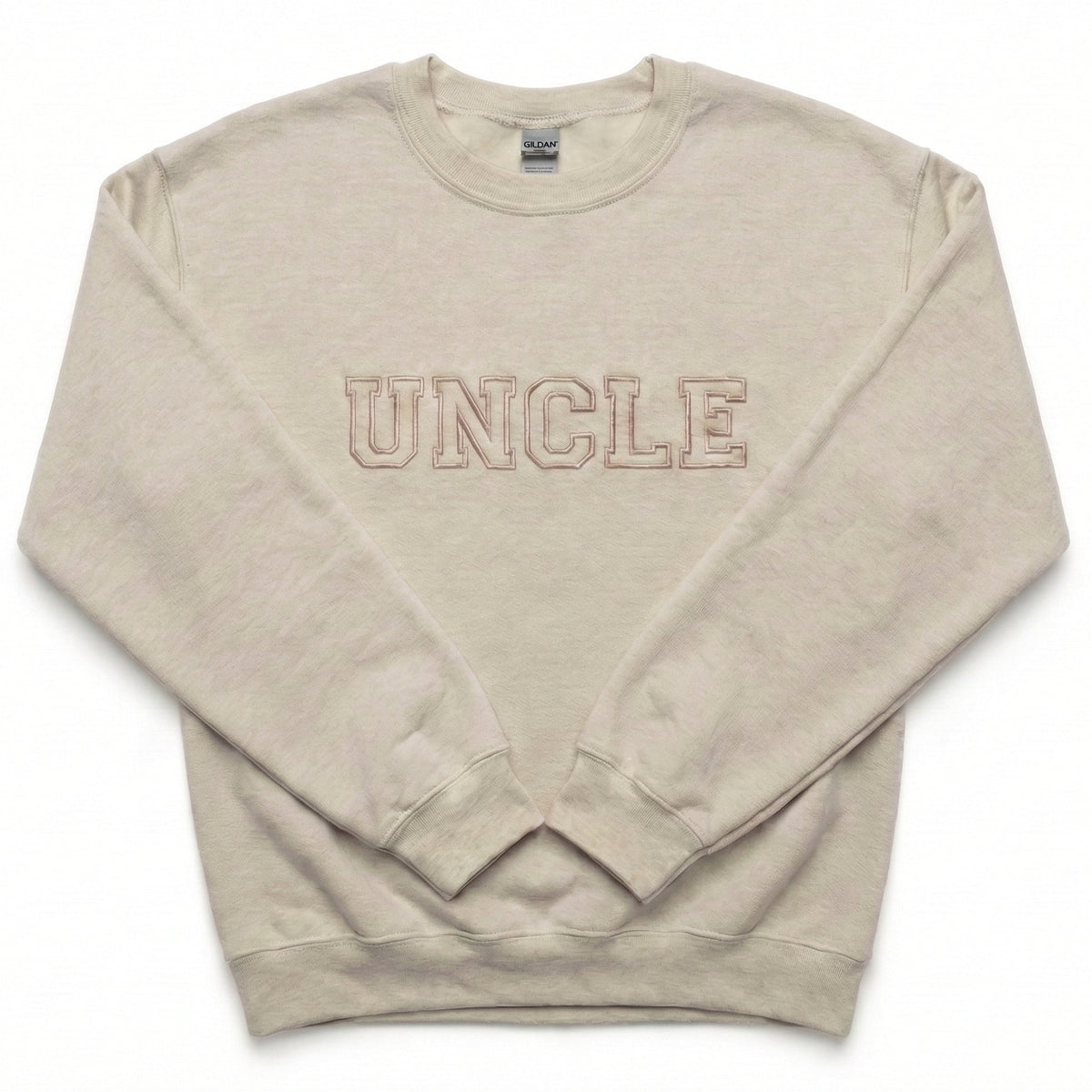 Classic Uncle Sweatshirt |  Custom Embroidered Block Letter Top M202